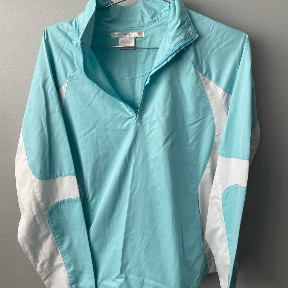 Nike Light Aqua Collared Jacket